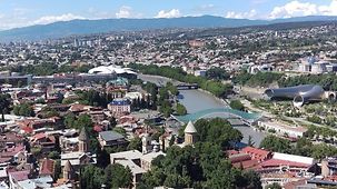 Blick über die Stadt Tiflis