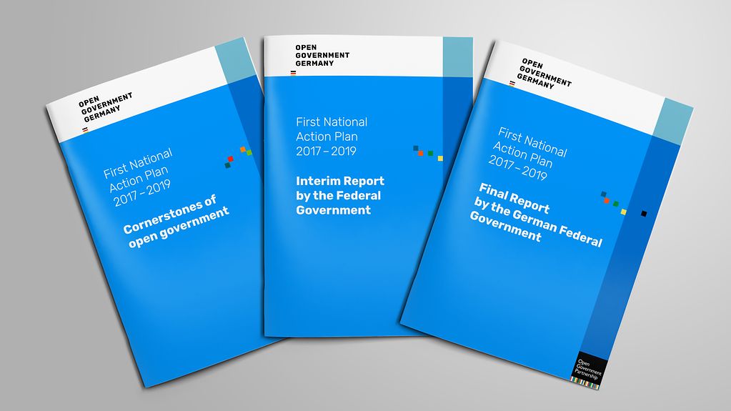 Covers of the first national action plan and its implementation reports