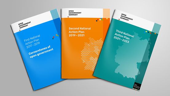 Covers for the first three national action plans